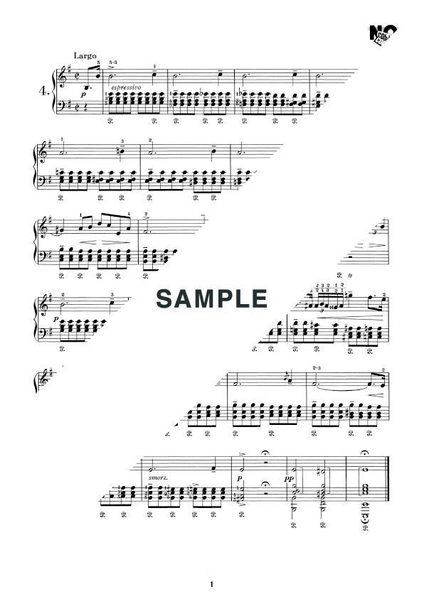 楽譜】前奏曲 第4番 Op．28 No．4 / ショパン（ピアノ・ソロ譜/初中級